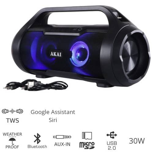 AKAI Αδιάβροχο Φορητό Ηχείο Bluetooth ABTS-50 - Image 3